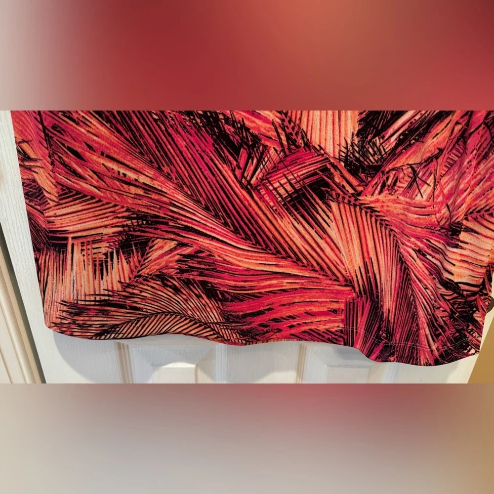 Chico’s Pink and Orange Palm Midi Dress 🌴 - Picture 4 of 6